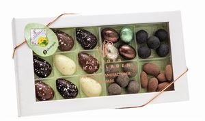 9 stk. Chokolade Påskeæg & Dragee fra Aalborg Chokoladen Økologisk 180 g  